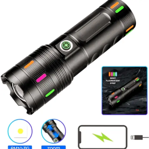 High Power Super Bright Flashlight with 20000mah Battery